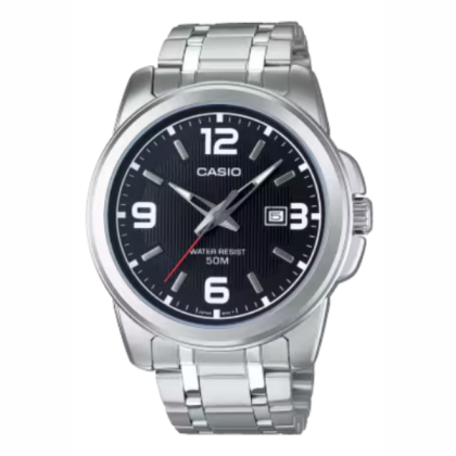 Casio General MTP-1314D-1AV Silver Stainless Steel Band Men Watch